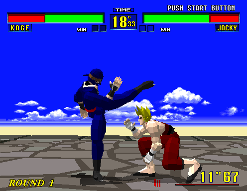 Screenshot of Virtua Fighter (Arcade, 1993) - MobyGames