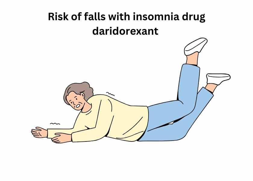 Risk of falls with insomnia drug Quvivq (daridorexant)