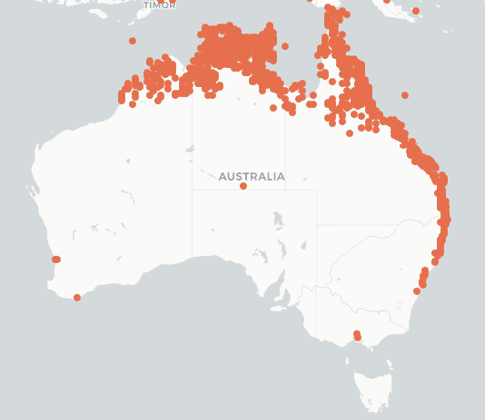 Pandanus distribution map.png