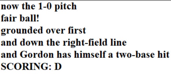 Diamond Mind Baseball Play By Play