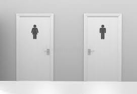 Male Female Bathroom Doors Stock ...
