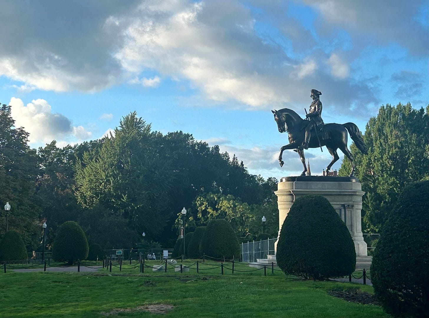 Statue of George Washington, Boston Public Garden, Author Photograph, September 19, 2023