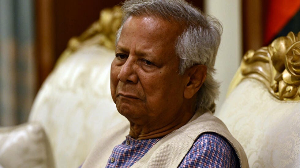 Nobel laureate and Chief adviser of Bangladesh's new interim government Muhammad Yunus meets relatives of people who went missing during the tenure of ousted Prime Minister Sheikh Hasina, in Dhaka on