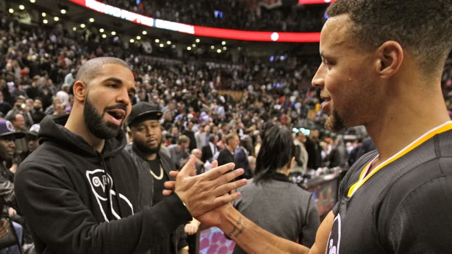 drake and steph curry