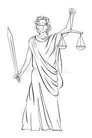 Lady Justice. Vector illustration of Lady Justice , #Ad, #Justice, #Lady,  #illustration, #Vector #ad | Lady justice, Justice tattoo, Justitia drawing