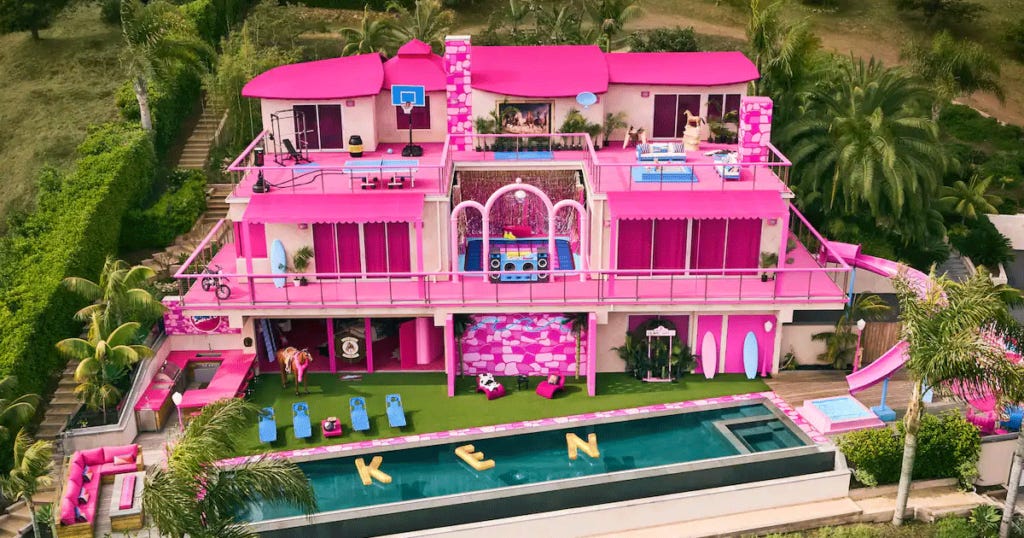 Airbnb's Barbie malibu dreamhouse