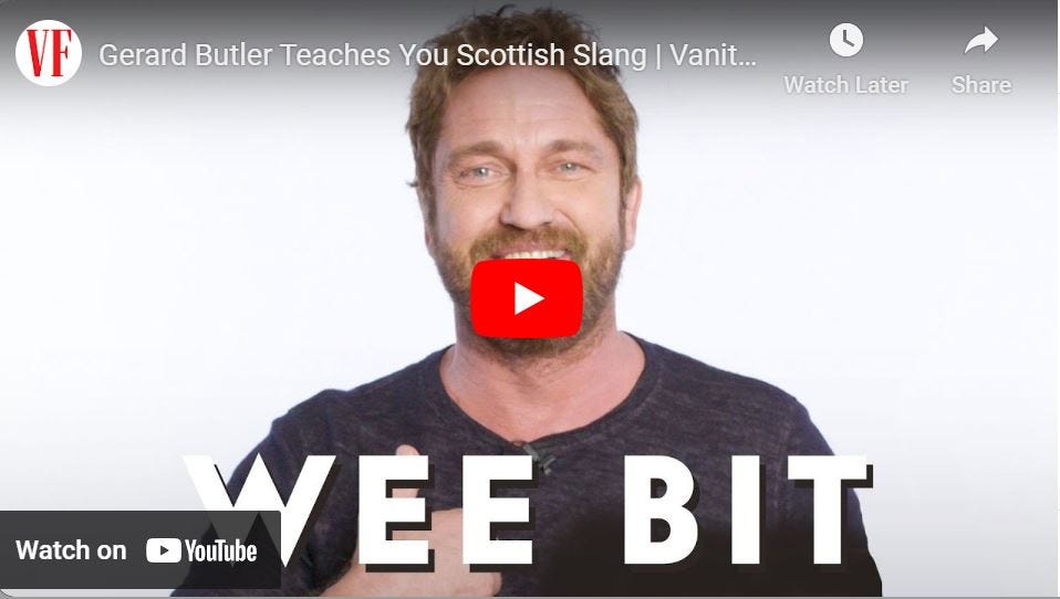 Gerard Butler Teaches You Scottish Slang