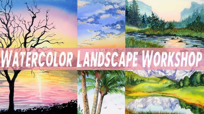 watercolor landscape workshop thumbnail