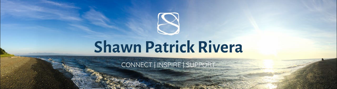 Name of website over photo of the ocean