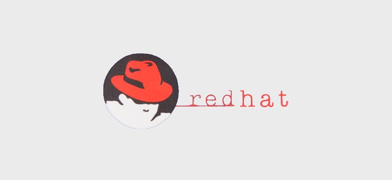 A mysterious figure in white wearing a red fedora, paired with “red hat” written in a typewriter-style font.