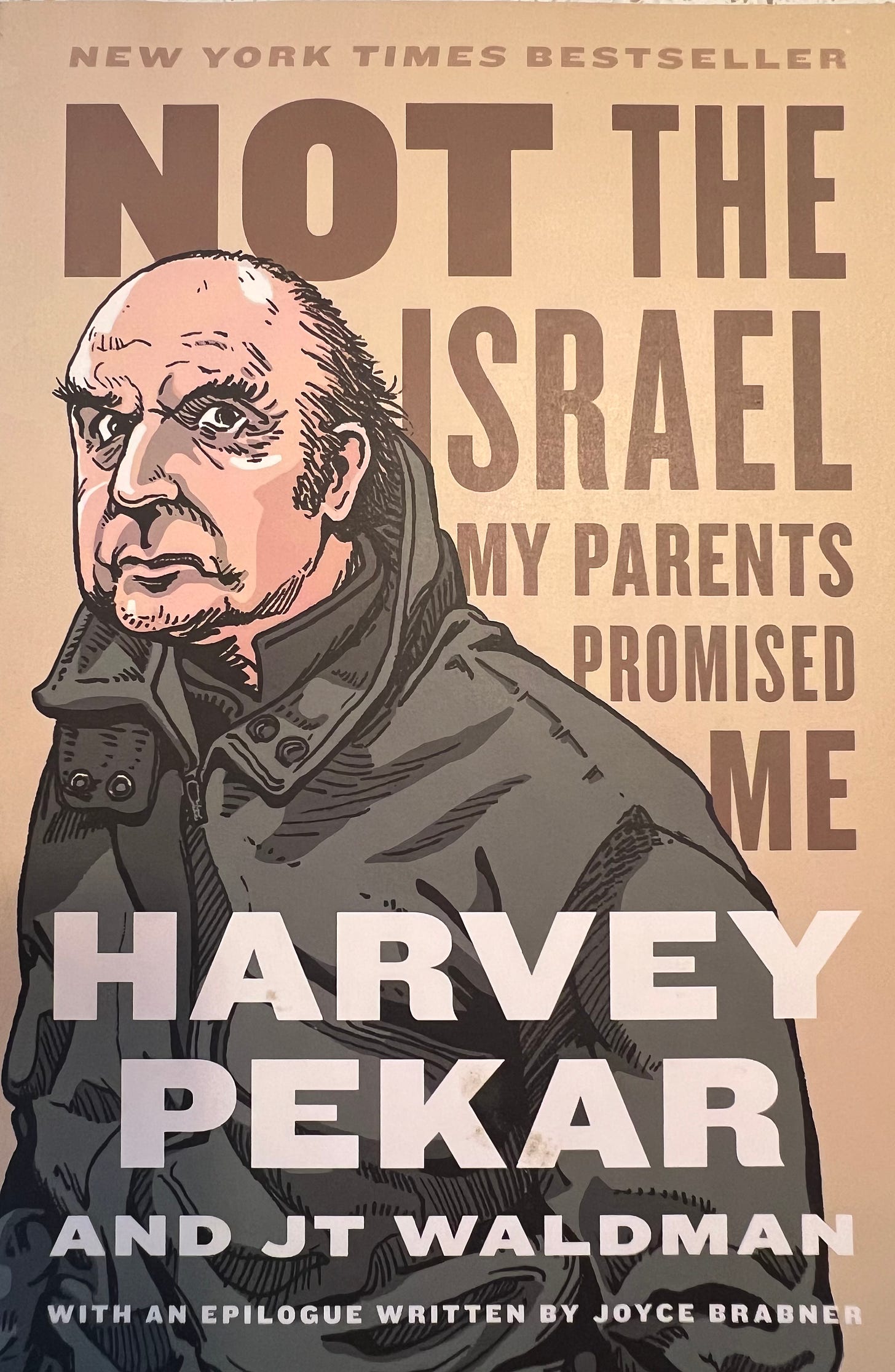 the cover of the New York Times Bestseller "Not the Isreal my Parents Promised Me" by Harvey Pekar