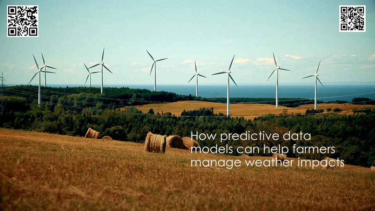 Predictive data models can assist farmers in managing the effects of weather