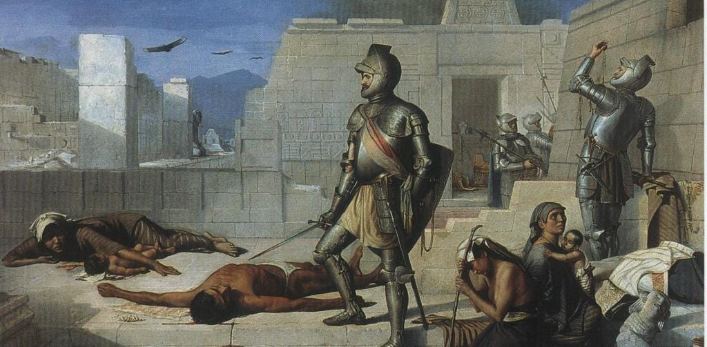The Cholula Massacre during the Conquest of Mexico. Photo: Wikipedia