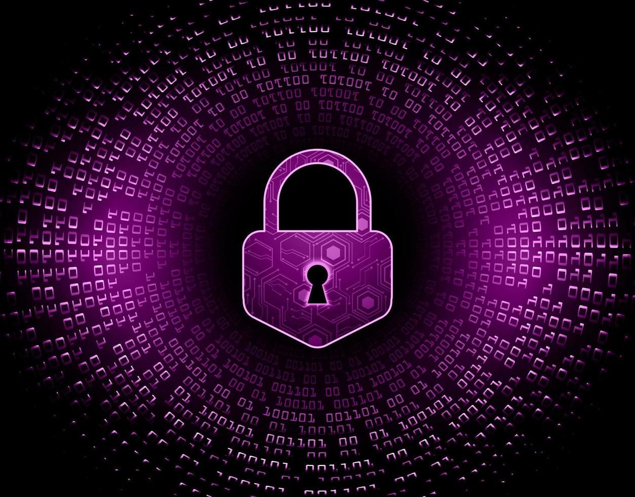 Closed Padlock on digital background, cyber security 4250531 Vector Art at  Vecteezy