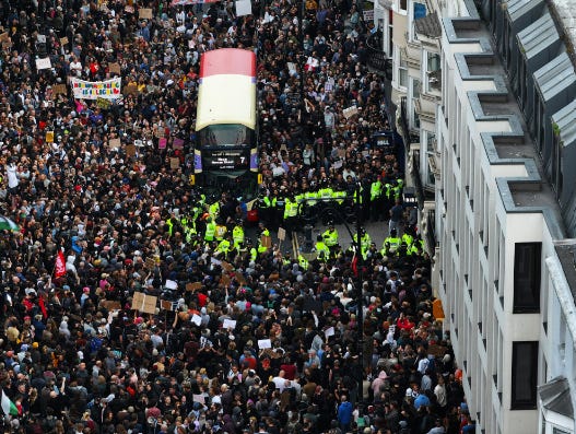 Brighton protest - Photo credit Eddie Mitchell