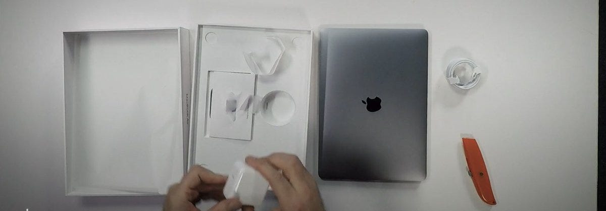 MacBook Air unboxed.