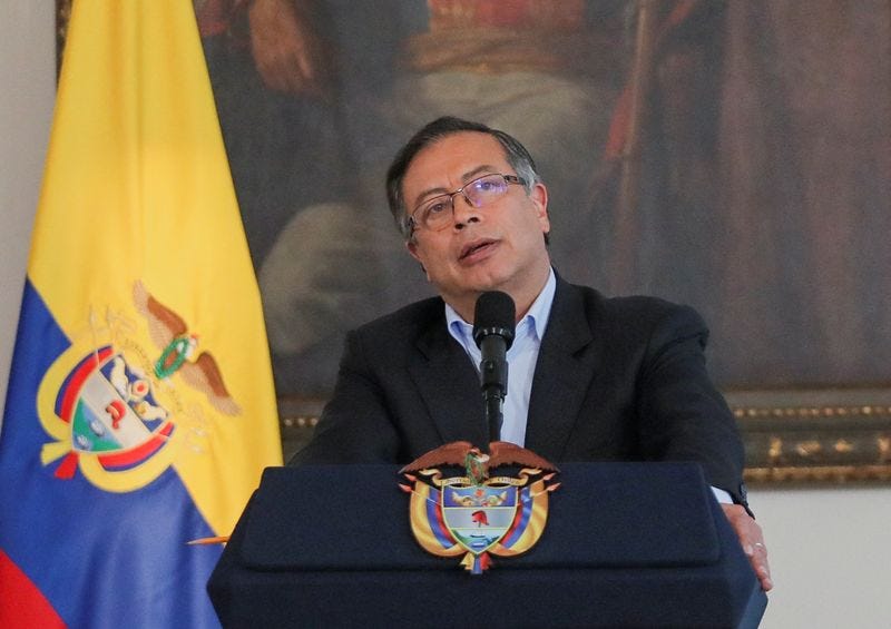 Le Président de la Colombie Gustavo Petro. REUTERS/Luisa González