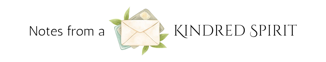 Notes from a Kindred Spirit logo with envelope graphic