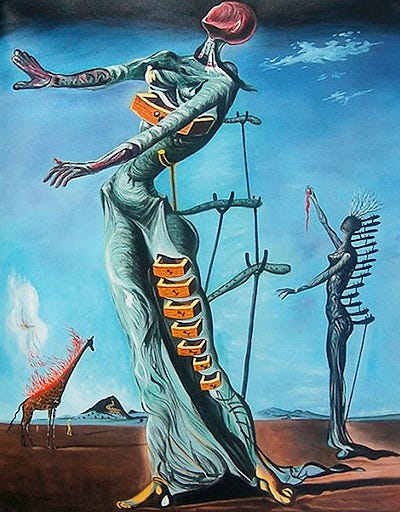 The Burning Giraffe, 1937 - Salvador Dali