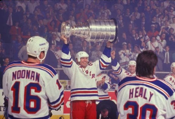 Mark Messier of the New York Rangers