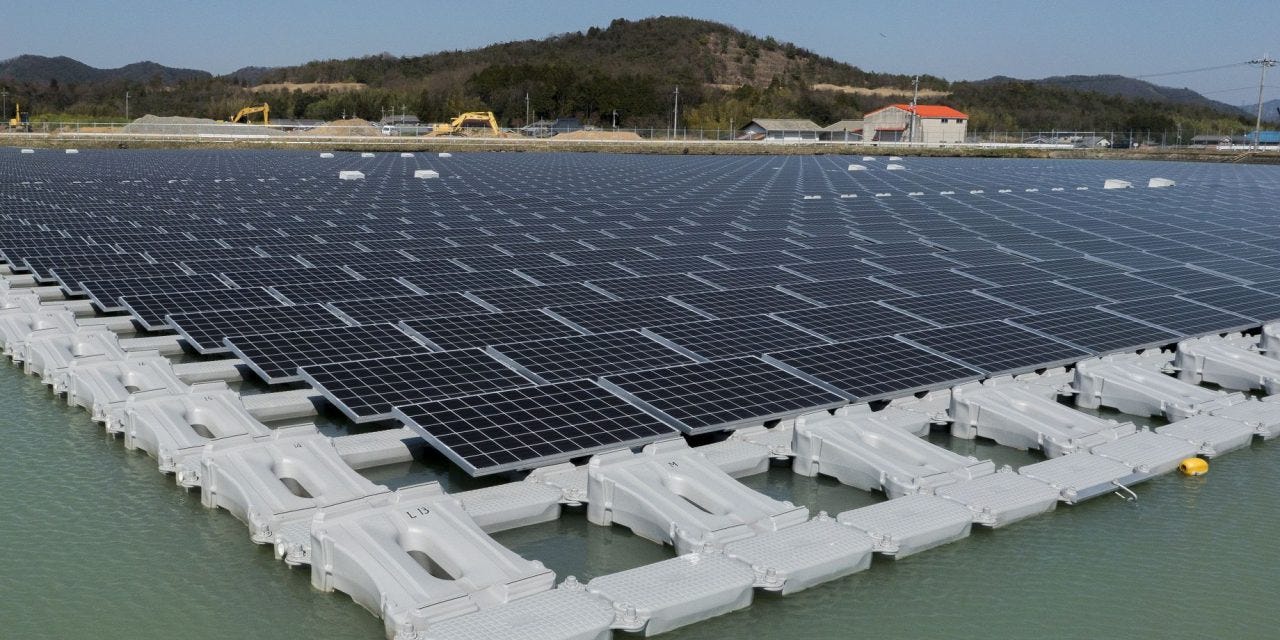 Inauguration de centrales solaires flottantes au Japon - Territoire  d'énergie