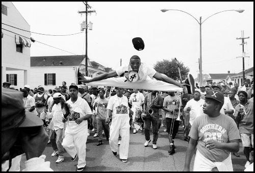 Squirky Man, second line, photo, Eric Waters