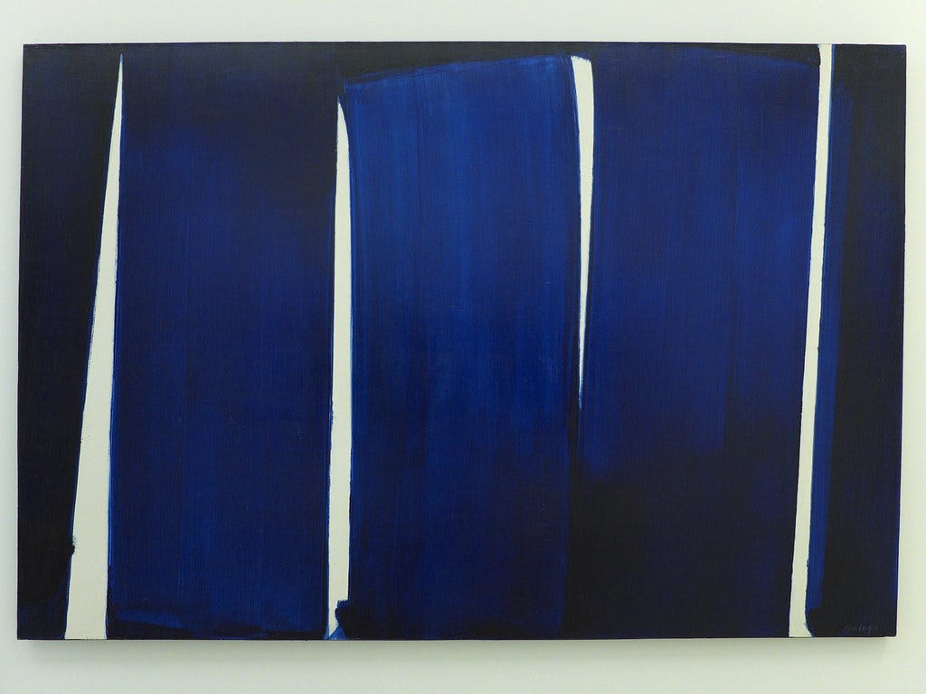 Blue I — Pierre Soulages (1926, Rodez-), Peinture, 162 x 2… | Flickr