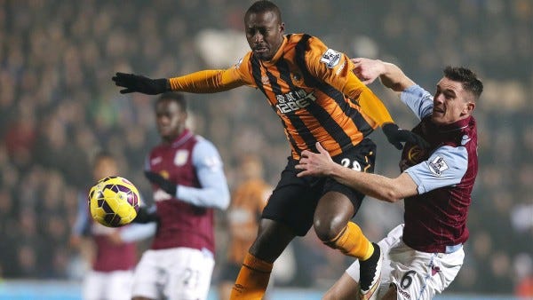 hull city soccer beats aston villa premier league 2015 images