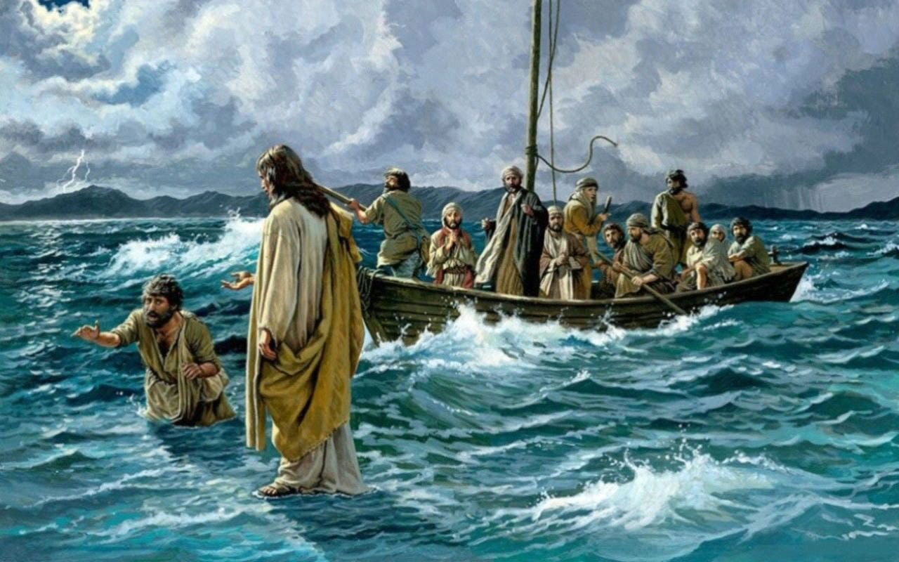 Peter Walks on Water - Building on the Word