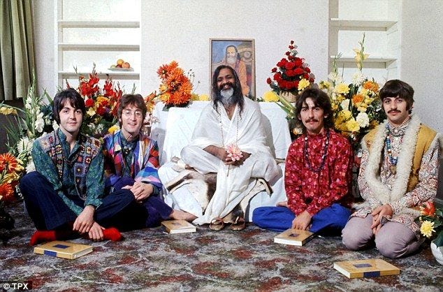 The Beatles and Maharishi Mahesh Yogi, transcendental meditation