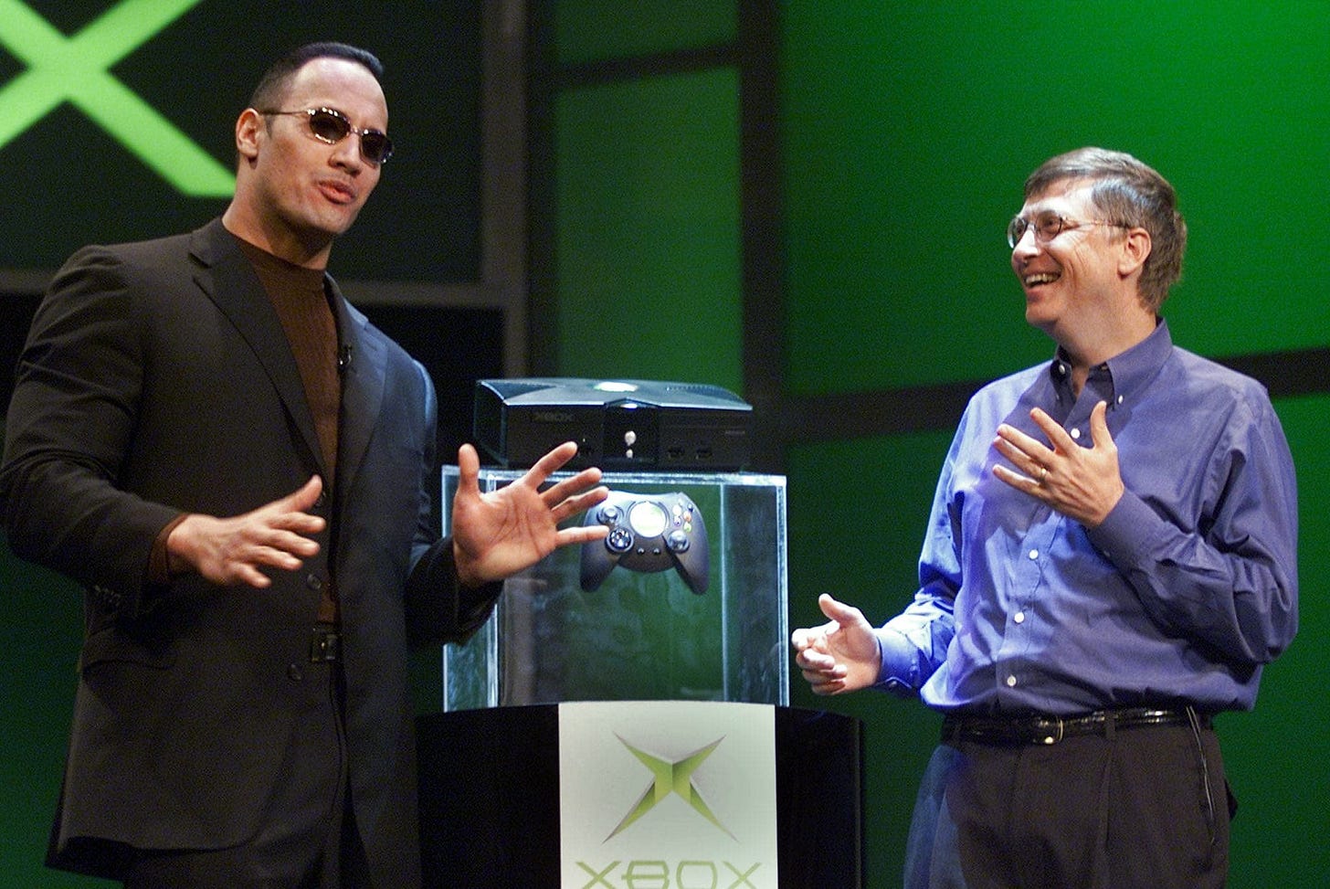 Tom Warren on X: "21 years ago today, Microsoft unveiled the original Xbox at CES 2001 with @TheRock https://t.co/e31VxhcUew https://t.co/EcfojMwtdR" / X Tom Warren on X: "21 years ago today, Microsoft unveiled the original Xbox at CES 2001 with @TheRock https://t.co/e31VxhcUew https://t.co/EcfojMwtdR" / X
