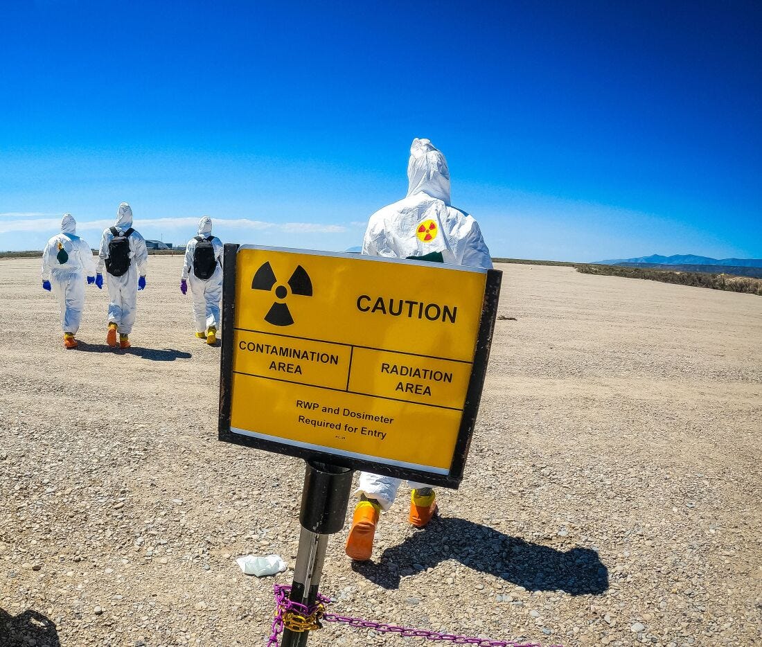 Members of the Nuclear Emergency Support Team training for a radiological contamination scenario. For fifty years, the secretive team has been the first line of defense against nuclear emergencies.