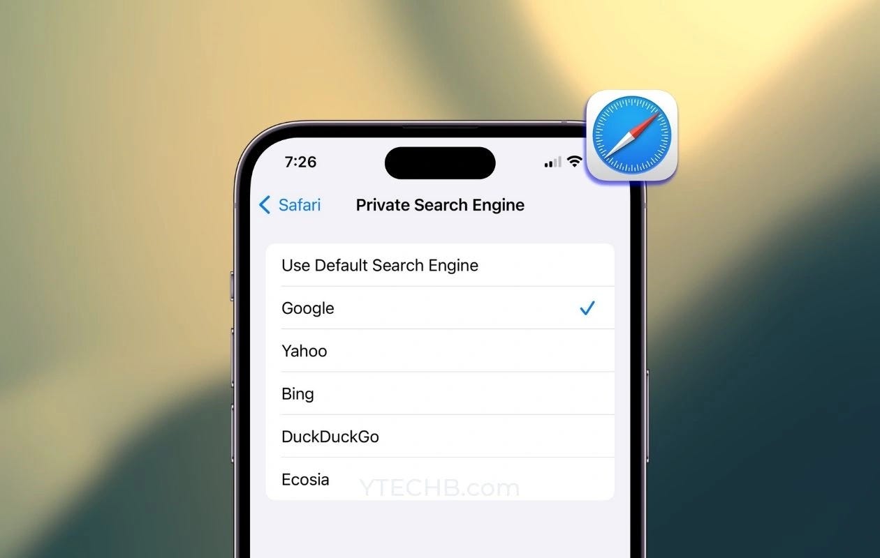 How to Change Default Search Engine for Private Browsing in Safari