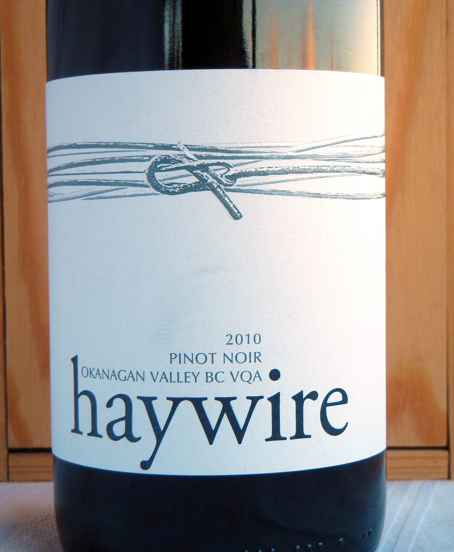 Haywire Pinot Noir 2010 Label - BC Pinot Noir Tasting Review 10