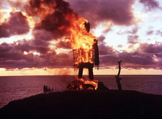 The Wicker Man set secrets - tiny budget, rows over bare bums and 13-hour  stripper scene - Daily Star