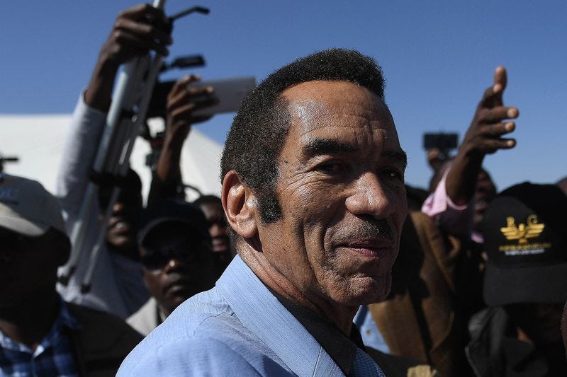 Botswana Charges Ex-Leader Khama With Illegal Weapons Possession