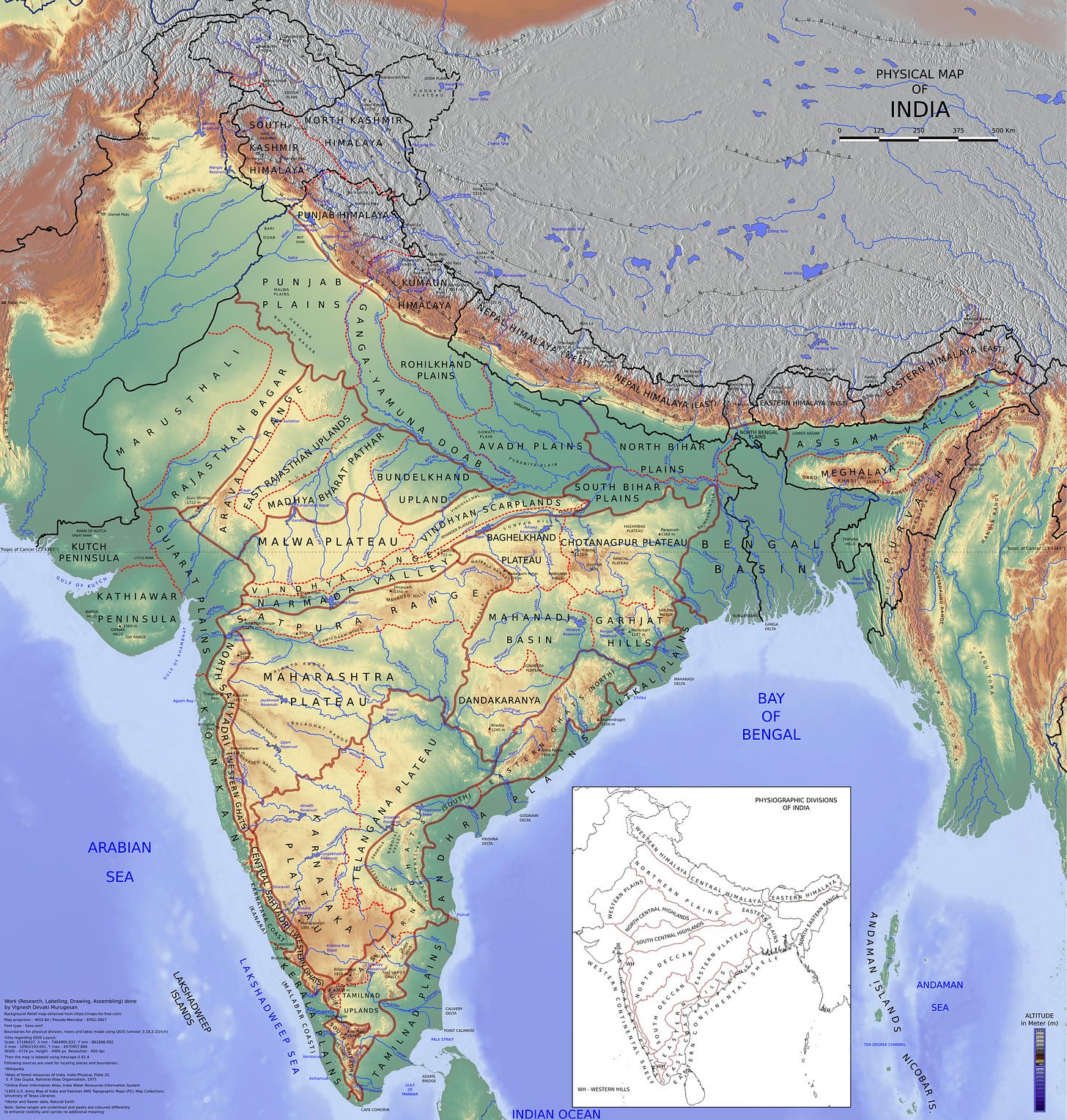 File:Physical Map of India.jpg - Wikimedia Commons