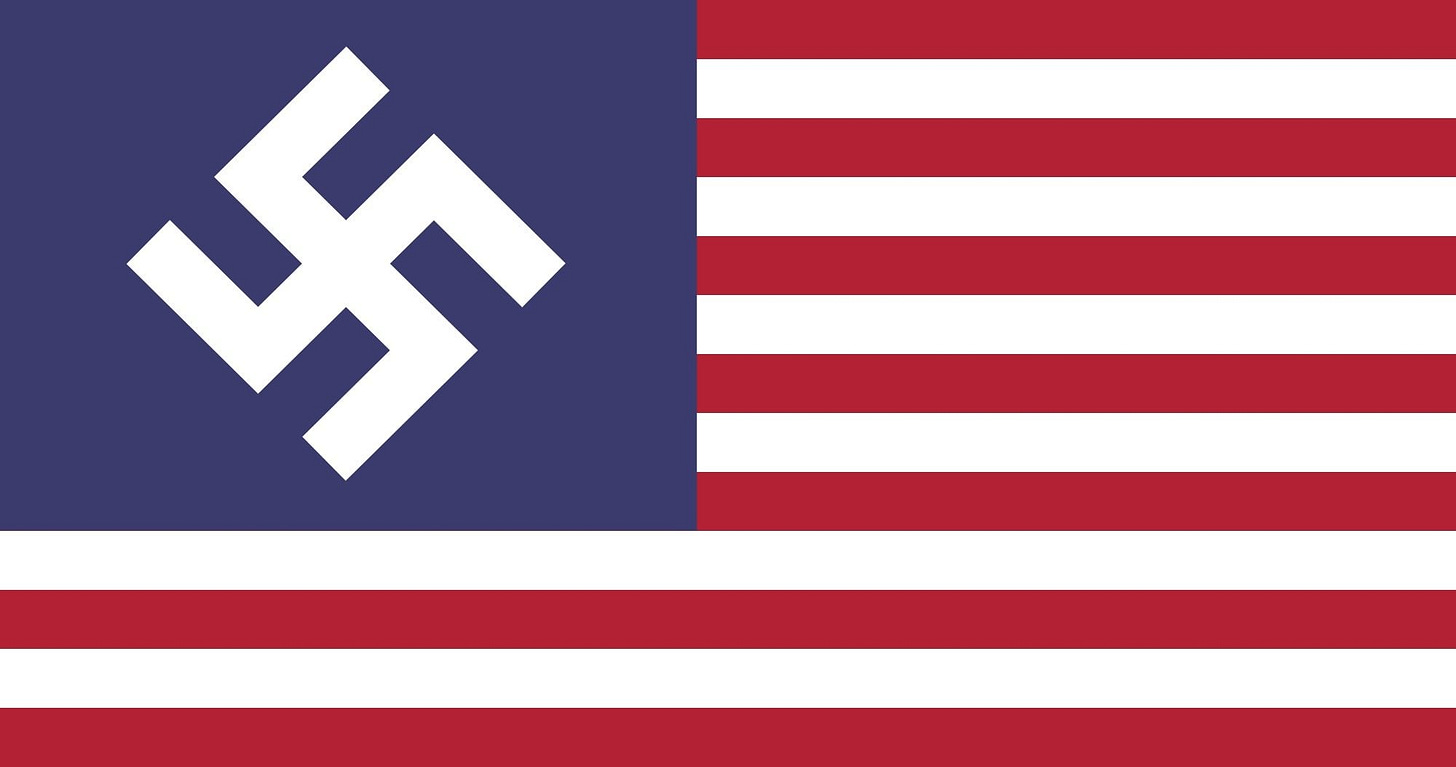 Flag of the Greater Nazi Reich of America. As seen in 'The Man in the High  Castle.' : r/vexillology