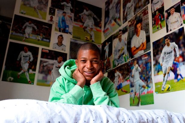 As Kylian Mbappe prepares to join Real Madrid in £161m deal, the pictures  that show he's always idolised Cristiano Ronaldo - Irish Mirror Online