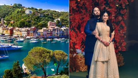 Ambanis book entire seashore in Italy's Portofino, shuts down entire plaza  for Anant-Radhika bash | The Business Standard