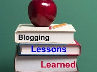 blogging lesson learned