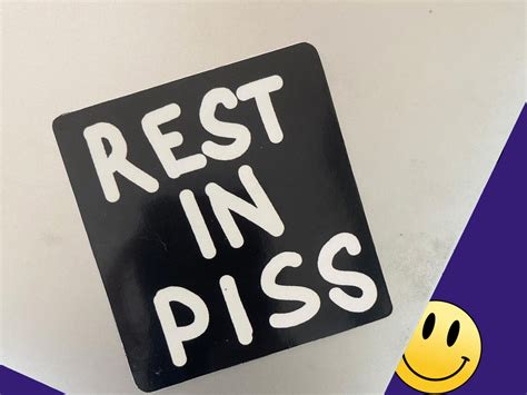 REST IN PISS Suicide Boys Style Vinyl Sticker Decal | Etsy