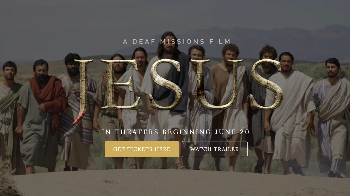 Image of the Trailer to the movie Jesus: A Deaf Missions Film.
