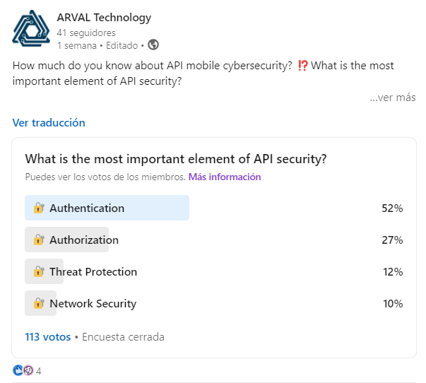 ¿Cuál es el elemento más importante de la seguridad de la API?