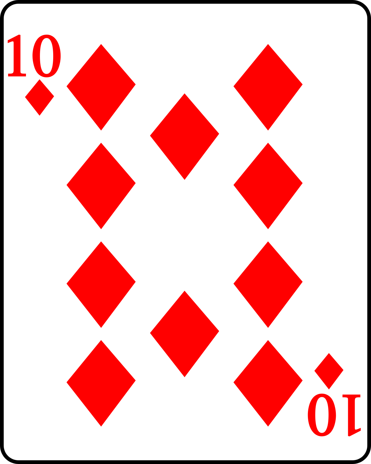 File:Playing card diamond 10.svg - Wikimedia Commons