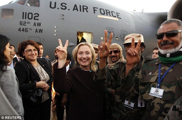 Image result for hillary clinton libya