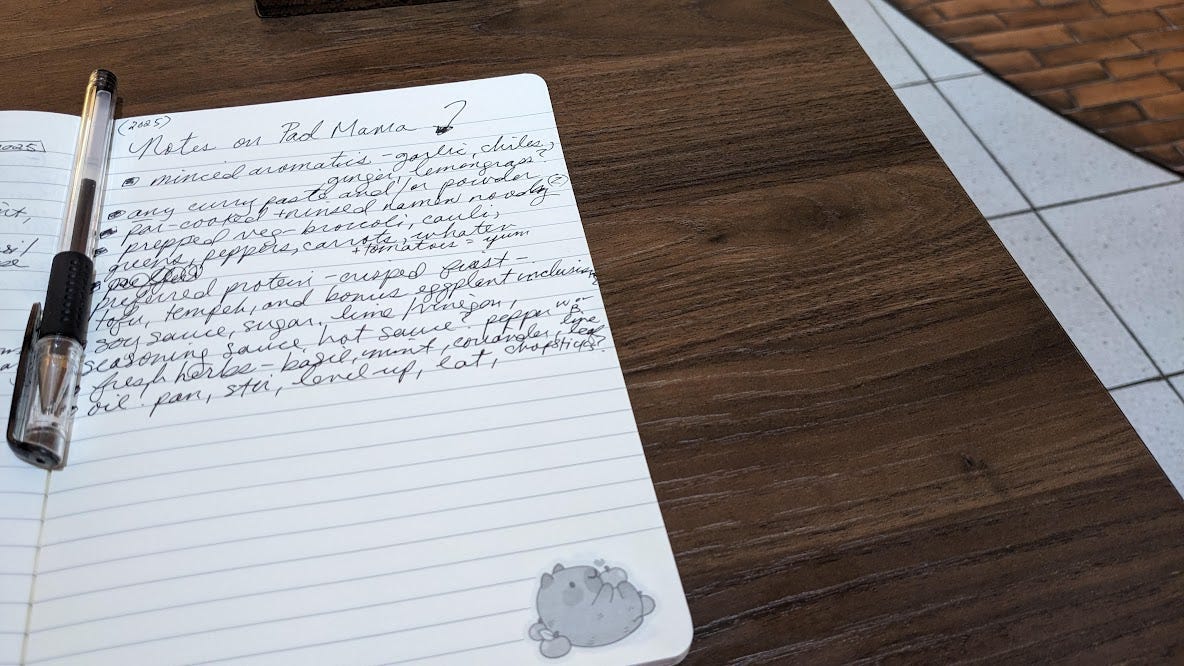photo of handwritten notebook