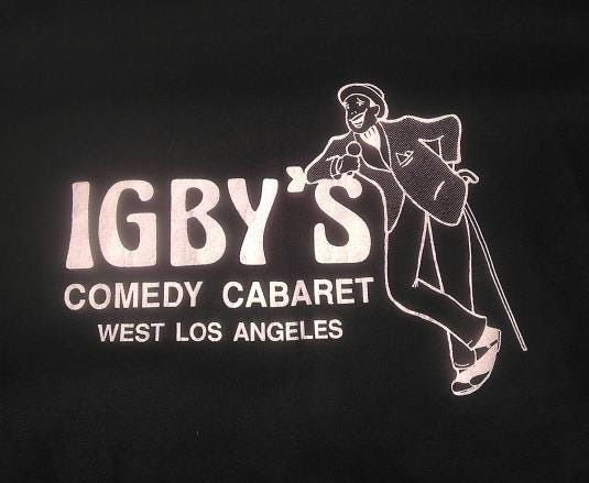 IGBY'S LA Comedy Cabaret West Los Angeles Vintage t-shirt