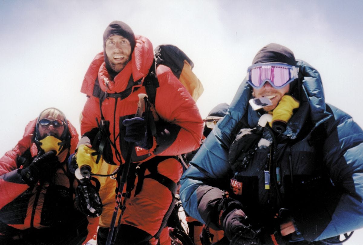 Erik Weihenmayer enroute to Everest