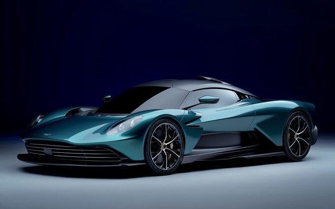 Aston Martin's plug-in hybrid Valhalla car